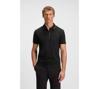 BOSS Polo en coton stretch à rayures contrastantes - Style Philix Tape, 50537489 Noir M