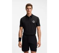 BOSS Polo en coton stretch avec logo inspiré du tennis - Style PL_Boss Open, 50560261 Noir M