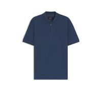 BOSS Polo en coton structuré avec patte zippée - Style L-Payrot 116, 50548935 Bleu foncé XXXL