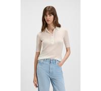 BOSS Polo en maille côtelée de laine vierge mélangée - Style C_Fugano, 50543977 Blanc S