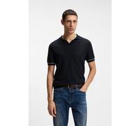 Hugo - Polo en mélange de coton - Homme - Tops - Bleu - Taille: M