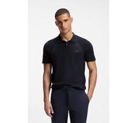 BOSS Polo en maille de coton mélangé avec Structure bodymapping - Style KN_Momentum-Lite PS, 50558353 Bleu foncé S