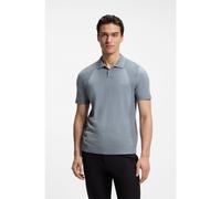 BOSS Polo en maille de coton mélangé avec Structure bodymapping - Style KN_Momentum-Lite PS, 50558353 Gris S