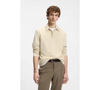 BOSS Polo en maille de laine mélangée avec différentes structures - Style H-Hincognito_IN, 50564604 Naturel XXL