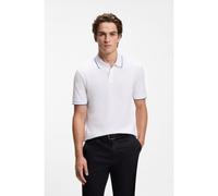 BOSS Polo en piqué de coton à logo brodé - Style Parlay 250_IN, 50560023 Blanc S