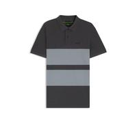 BOSS Polo en piqué de coton à rayures larges - Style Polo Stripe Zone, 50545871 Gris L
