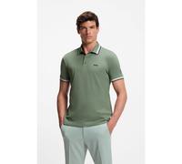 BOSS Polo en piqué de coton avec détails de logo - Style Paddy, 50469055 Vert XS