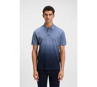 BOSS Polo en piqué de coton avec effet dégradé - Style Pe_Gradient_IN, 50559061 Bleu S