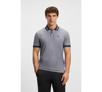 BOSS Polo en piqué de coton avec imprimé à pois - Style Polo TL, 50544482 Gris XS