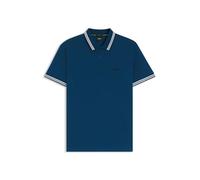 BOSS Polo en piqué de coton avec détails de logo - Style Paddy, 50469055 Bleu foncé 5XL