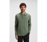 BOSS Polo en piqué de coton avec logo contrastant - Style Plisy, 50536609 Vert XXXL