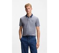 BOSS Polo en piqué de coton avec logo imprimé - Style PeoxfordNew, 50507814 bleu clair L