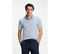 BOSS Polo en piqué de coton avec logo imprimé - Style PeoxfordNew, 50507814 bleu clair S