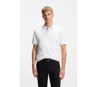BOSS Polo en piqué de coton avec logo imprimé - Style Prime, 50507813 Blanc 5XL