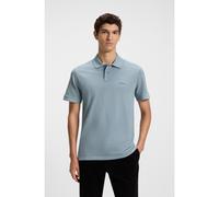 BOSS Polo en piqué de coton avec logo imprimé - Style Prime, 50507813 bleu clair L
