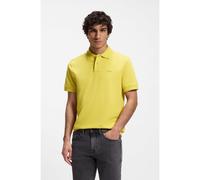 BOSS Polo en piqué de coton avec logo imprimé - Style Prime, 50507813 Jaune L