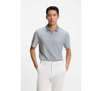 BOSS Polo en soie et coton à la structure tricolore - Style L-Pointy 124, 50554833 bleu clair XL