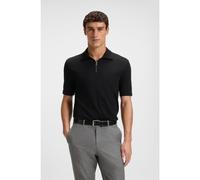 BOSS Polo en tissage piqué avec encolure zippée - Style H-Paras 57, 50544091 Noir XL