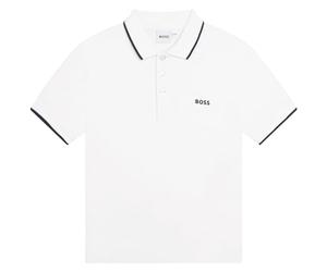 Boss Polo Manches Courtes Bébé Garçon, Blanc, 18 Mois