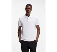 BOSS Polo Paddy avec écusson logo structuré - Style Paddy Structure, 50565163 Blanc S