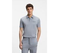 BOSS Polo Paddy avec écusson logo structuré - Style Paddy Structure, 50565163 Gris XL