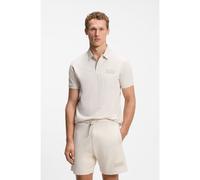BOSS Polo Paddy avec écusson logo structuré - Style Paddy Structure, 50565163 Naturel XXL