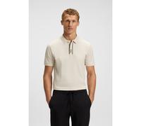 BOSS Polo Paddy avec patte de boutonnage à rayures et logo - Style PL_Paddy GOC, 50549362 Naturel L