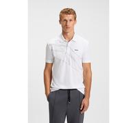 BOSS Polo Paddy en coton mélangé avec logo artistique - Style Paddy 3_IN, 50556198 Blanc XXL
