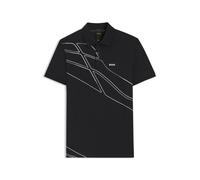 BOSS Polo Paddy en coton mélangé avec logo artistique - Style Paddy 3_IN, 50556198 Bleu foncé XL