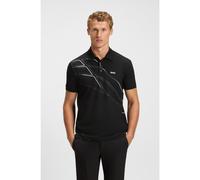 BOSS Polo Paddy en coton mélangé avec logo artistique - Style Paddy 3_IN, 50556198 Noir L