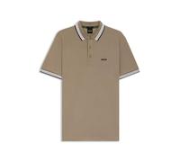 Boss Paddy 10241663 Green Short Sleeve Polo Beige L Homme