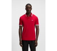 BOSS Polo Paddy en piqué de coton avec sous-col logoté - Style Paddy, 50469055 Rouge XXL