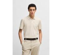 BOSS Polo Pallas en piqué de coton avec détails logotés - Style Pallas, 50468362 Naturel S