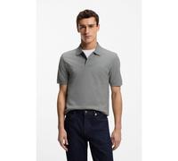 BOSS Polo Pallas en piqué de coton avec logo brodé - Style Pallas, 50553564 Argent 5XL