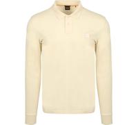 BOSS Polo Pirol à manches longues pour homme en coton interlock avec logo ton sur ton