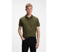 BOSS Polo Porsche x BOSS en coton à motif jacquard - Style PL_PS Spirit70 Jacq, 50559802 Olive M