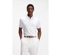 BOSS Polo Regular avec fermeture zippée - Style C-Pei 90, 50564941 Blanc XL