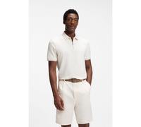 BOSS Polo Regular avec fermeture zippée - Style C-Pei 90, 50564941 Naturel XXXL