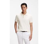 BOSS Polo Regular en jacquard de coton et de soie - Style L-Perry 141, 50565893 Naturel S