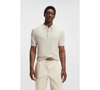 BOSS Polo Regular en maille mélangée à du coton - Style H-Iannotti, 50543148 Naturel L
