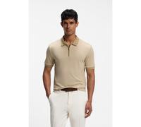 BOSS Polo Regular en mohair avec patte zippée - Style L-Payrot 137, 50564935 Beige clair M