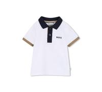 Boss J52878 Short Sleeve Polo Blanc 9 Months Garçon