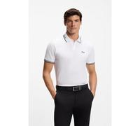 BOSS Polo Slim avec détails à rayures contrastantes - Style Paul, 50506193 Blanc XL