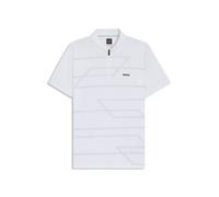 BOSS Polo Slim en coton à motif imprimé - Style Philix, 50549356 Blanc XL