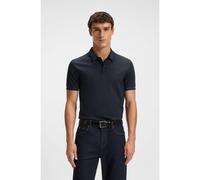 BOSS Polo Slim en coton mercerisé avec finitions structurées - Style H-Phillipson 200, 50543865 Bleu foncé M
