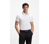BOSS Polo Slim en coton stretch logoté - Style Paul, 50506193 Blanc XXXL