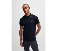 BOSS Polo Slim en coton stretch logoté - Style Paul, 50506193 Bleu foncé S