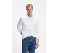 Boss Passerby 10256683 Long Sleeve Polo Blanc S Homme