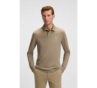 BOSS Polo Slim en piqué de coton stretch - Style Passerby, 50507704 Brun chiné S