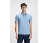 BOSS Polo Slim en piqué de coton stretch - Style Passertip, 50507699 bleu clair XXL